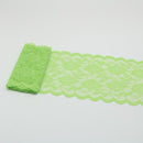 Cinta de encaje elástica de 2 yardas, adorno de flores, bordado de 150MM de ancho, adornos de tela de encaje africano para vestido de boda, manualidades de costura Diy