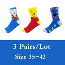 5 Paar/Los Frauen Socken Casual Korea Cartoon Tier Socken Baumwolle Nettes Mädchen lustige Maus Ente Söckchen Größe 35-41 Dropshipping