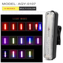 Fahrrad wasserdichtes Rücklicht Reitrücklicht LED USB wiederaufladbares Mountainbike Fahrradlicht Rücklicht Helmlicht Multi-Mode