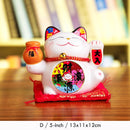 5 Zoll Maneki Neko Glückskatze Ornament Keramik Glückskatze Statue Home Dekoratives Geschenk Feng Shui winkendes Katzensparschwein