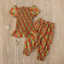Mädchen Kleidung Sets Sommer Neue Mädchen Kleidung Anzug Afrikanischen Böhmischen Zweiteiler Baby Mädchen Kleidung Kinder Outfits