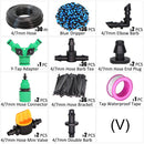5–50 m Mikro-Tropfbewässerungs-Bewässerungsset 8-Loch-Dripper mit einstellbarem Durchfluss, Zerstäuber, Garten, 4/7-mm-Schlauch, Sprühnebel, Kühlsystem