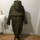 Abrigo de plumón de pato cálido de gran tamaño para invierno de S-7XL, chaqueta cálida de plumón x largo para mujer, Parkas gruesas y cálidas con capucha estilo capullo F192