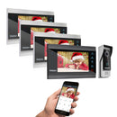 TMEZON 1080P Video Türsprechanlage Haussprechanlage Wireless WiFi Smart IP Video Türklingel 7 Zoll mit kabelgebundener Türklingel TUYA APP