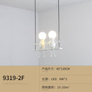 Creative Nordic Little Man Swing Pendant Light Modern Hanging Children&