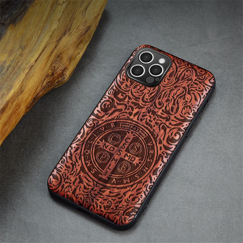 For iPhone 12 Pro Case Boogic Original Wood funda iPhone 12 mini wood Cover Phone Case For iPhone 12 Pro Max
