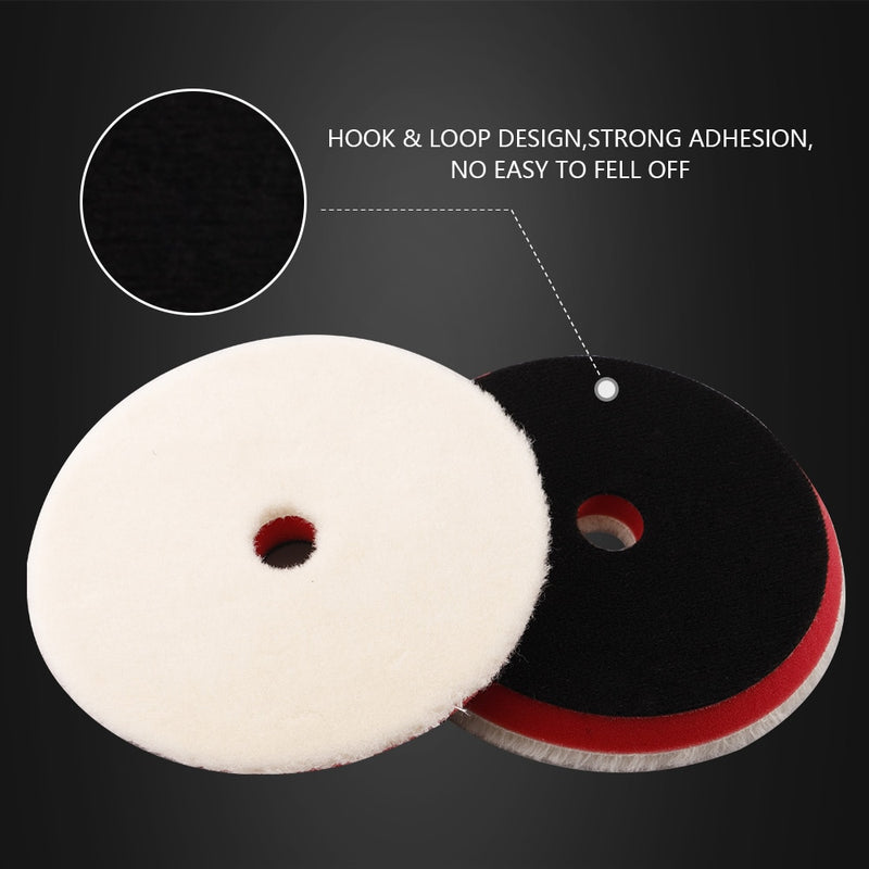 (Bulk Sales) SPTA 3Inch/5Inch/6Inch Japanese Polishing Wool Pad Buffer Woollen Polishing Pad For Automotive Scratch Removing