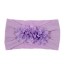 Nishine Weiches Stretch-Satin-Rosen-Blumen-Baby-Stirnband, Neugeborene, Knoten, breite Nylon-Kopftücher, Turban, Mädchen, Kopfbedeckung, Kinder-Foto-Requisiten