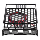 Roof Luggage Rack LED Light Bar for Wrangler Tamiya CC01 Axial SCX10 Aluminum Alloy Luggage Rack Car Roof Rack