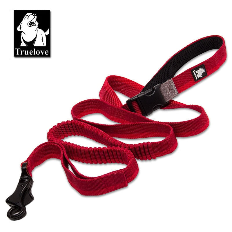 Truelove Dog Running Bungee Leash Hand-Held Waistworn Ajustable Nylon Elástico Retráctil Correas para perros para correr Trotar Caminar