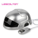 Casco para el crecimiento del cabello LESCOLTON, gorra láser con luz infrarroja, casco LED para el crecimiento del cabello, dispositivo para el tratamiento de la pérdida de cabello, producto de restauración del cabello