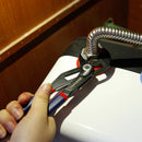 WORKPRO 8" 10" Wasserpumpenzange Schnellspannzangen-Zangensatz mit gerader Backe und Rillenverbindung