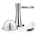 ICafilas BIG & Small CUP Espresso Capsulas ReusableNespresso Vertuoline & Vertuo Stainless Steel Refillable Coffee Filter  Pods