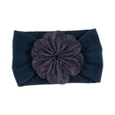 Nishine Weiches Stretch-Satin-Rosen-Blumen-Baby-Stirnband, Neugeborene, Knoten, breite Nylon-Kopftücher, Turban, Mädchen, Kopfbedeckung, Kinder-Foto-Requisiten