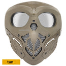 Outdoor Airsoft Schutzmaske Militärische Taktische Paintball Vollgesichtsmaske CS Jagd Schießen Sport Halloween Schädel Masken