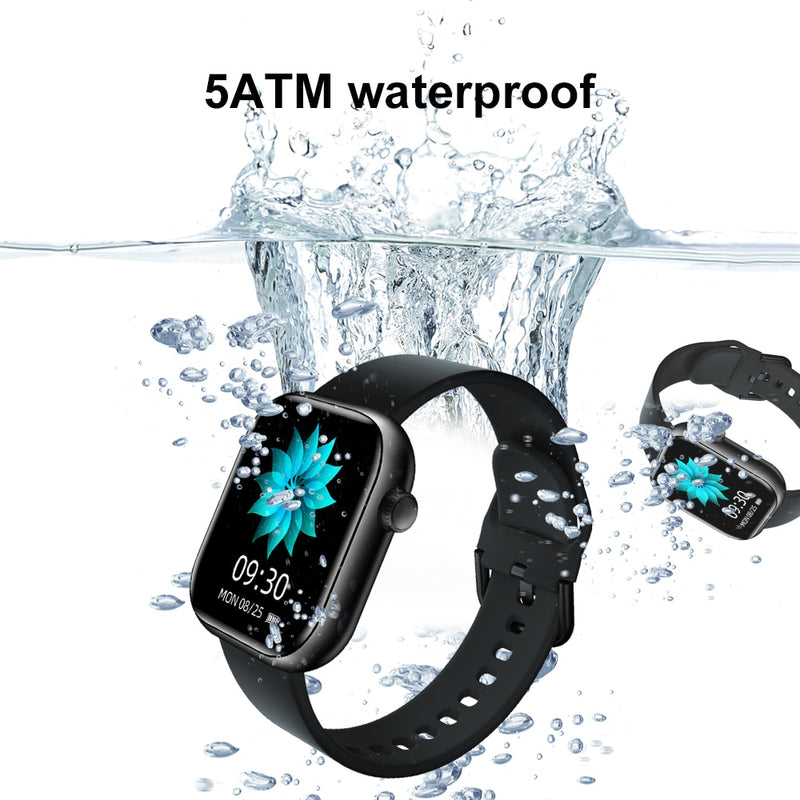 2021 Cubot C5 Smart Watch Frauen Männer Sport Voller Touchscreen 5ATM Wasserdichter Pulsmesser Smartwatch Für IOS Android
