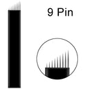 50/100pcs Microblading Needles NANO Black Manual Eyebrow Blades 0.16mm U SHape 12U 14U 16U 18U for Permanent Makeup Supplies