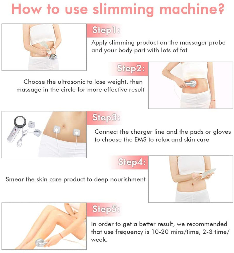 Ultrasound Cavitation EMS Body Slimming Massager Weight Loss Lipo Fat Burner Galvanic Infrared Ultrasonic Therapy Slim Machine