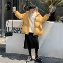 2022 Neue Frauen Kurze Jacke Winter Parkas Dicke Mit Kapuze Baumwolle Gefütterte Jacken Mäntel Weibliche Lose Puffer Parkas Oversize Outwear