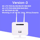 KuWFi 4G-Router-SIM-Karte 300 Mbit / s entsperrter 4G-CPE-WLAN-Router 150 Mbit / s CAT4 Mobiler WLAN-Hotspot mit Sim-Kartensteckplatz 4 LAN-Ports