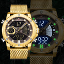 Neue Uhren NAVIFORCE Top-Marke Luxus Gold Quarz Herrenuhr Wasserdicht Big Sport Armbanduhr Edelstahl Datum Reloj Hombre