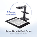 CZUR Buchscanner ET16 Plus High Speed ​​16 MP, max. A3-Format, Dokumentenunterstützung, OCR-Funktion, kompatibel mit Windows Mac für Office