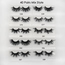 30 Paar/Pack Visofree Lashes 3D-Nerzwimpern Full Strip Lashes Handmade Premium Nerzhaar Mehrzweck-Falsche Wimpern Make-up