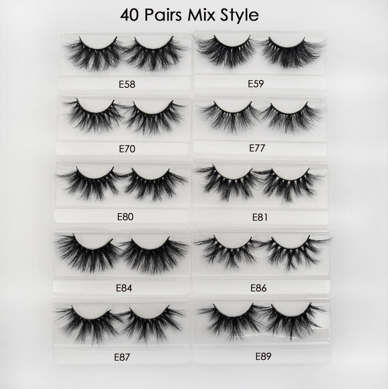 30 par/paquete Visofree Lashes 3D Mink Eyelashes Full Strip Lashes Hecho a mano Premium Mink Hair Multiuso Pestañas postizas Maquillaje