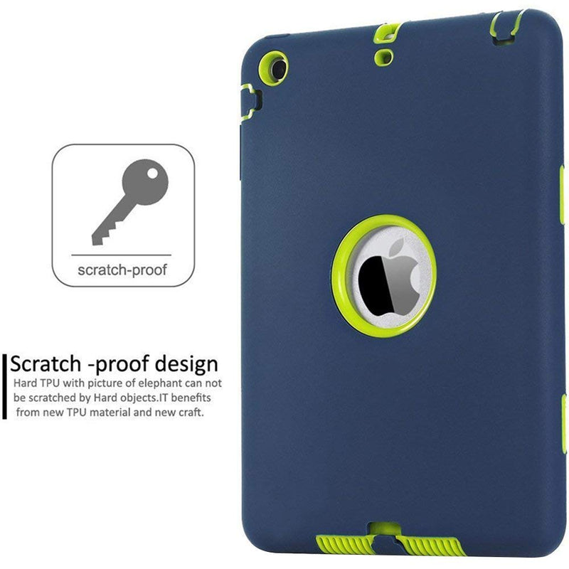 3 in1 Anti-slip Hybrid Case For iPad Mini 1/2/3 Retina Protective Heavy Duty Rugged Shockproof Resistance Cover For iPad Mini