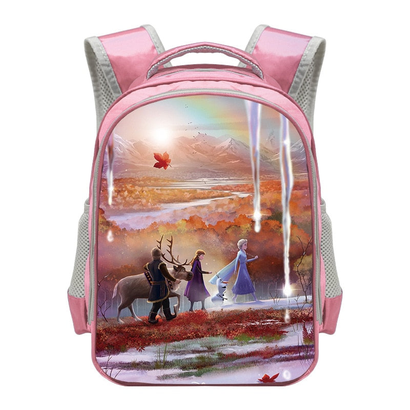 ¡Novedad de 2020! Mochila escolar de Frozen Elsa para niñas de alta calidad, mochilas escolares de princesas de Disney para niños, mochilas escolares para niñas y bebés