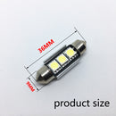 10pcs Dome ligh Festoon 36mm 39mm 41mm SMD 5050 LED White  Car Light CANBUS Error Free C5W LED Lamp auto Bulb interior light 12V