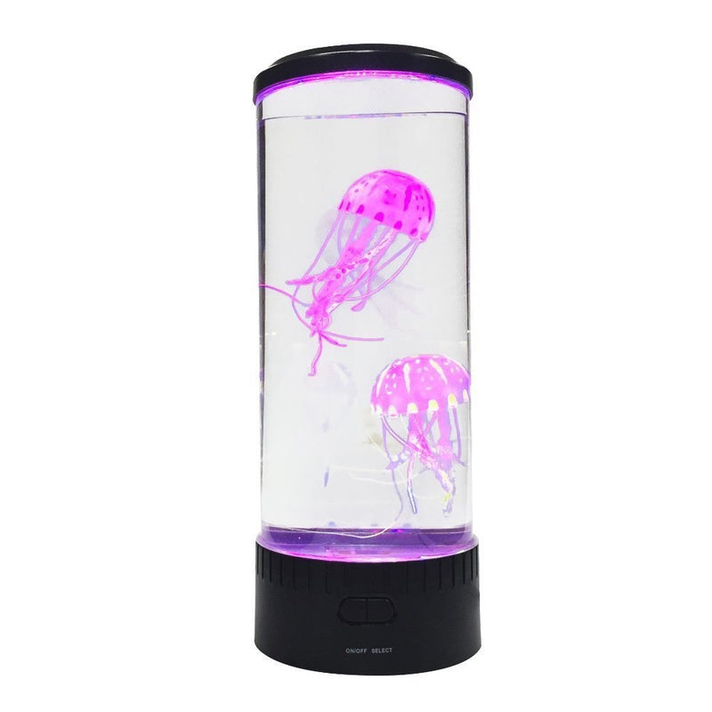 USB Power Jellyfish Mood Desk lámpara de noche fantasía acuario hipnótico cambio de Color niños LED luz de noche decoración del hogar