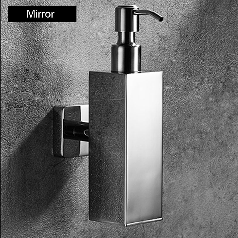 304 Stainless Steel Soap Dispenser Wall Mount, Manual Liquid Soap Dispenser Shampoo Dispenser for Kitchen and Bathroom