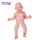 IVITA WB1513 59cm 5210g Original Full Silicone Reborn Baby Dolls Eyes Opened Newborn Alive Laughing Babies Toys for Kids Gift