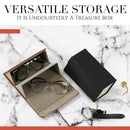 Sonnenbrillen-Organizer-Box Multi-Slot-Brillenaufbewahrung, faltbare tragbare Brille, Reise, PU-Ledertasche, Heimspeicher, Dropshipping