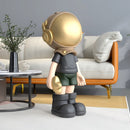 Moderne Kunst Wohnkultur Harz Handwerk Figur Astronaut Statue Nordic Wohnzimmer Dekoration Mode Skulptur Ornamente Geschenk