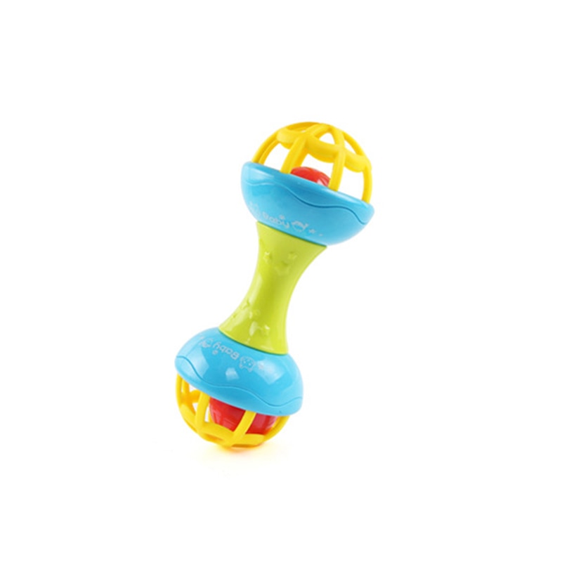 Baby Rattle Ball Toys 0-12 Months Safe Newborn Teething Toys Soft Plastic Hand Bell Early Educational Rattle Teether Toys Gifts