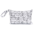 Wasserdichte wiederverwendbare Wickeltasche für Mama Menstruationseinlagen Kinder Windeln Aufbewahrung bedruckte Wetbag Mutterschaft Kinderwagen Wet Bag waschbar