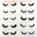 30/40/100/Paar Visofreie Nerzwimpern mit Tablett ohne Box Handgemachte natürliche falsche Wimpern Full Strip Lashes Wiederverwendbare lange Wimpern