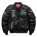 Hip-Hop-Jacke Herren Hochwertige dicke Armee-Marine-Weiß-Militärmotorrad Ma-1-Flieger-Pilot Herren-Baseball-Bomberjacke Herren