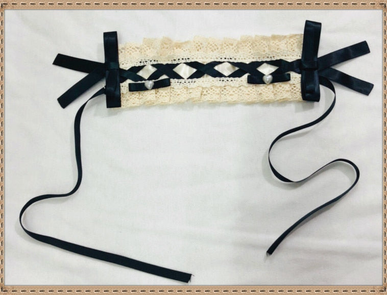 Japanese Korean Harajuku Gothic Bandage Bow Patchwork Girl Cosplay Dress Kawaii Ruffles Dress Women Lolita Style Party Dresses