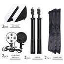 Softbox Light Box Stativ Beleuchtungsset 4 Lampen Fotografie Blitz 50x70CM E27 Basis Halter Kamera Feflector Foto Video Shooting