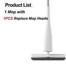 Eyliden Mop180 Grad selbstwringender Mop Squeeze Mop mit PVA-Schwamm-Moppköpfen Bodenwaschmop für Haushaltsreinigungswerkzeuge