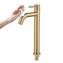 Touch-Waschtischarmatur SDSN SUS304 Edelstahl-einzelner kalter Badezimmer-Waschtisch-Hahn-Sensor-Schwarz-Waschtisch-Hahn-Touch-Control-Armaturen