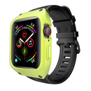 Case with Silicone Strap for Apple Watch Band Series 6 5 4 SE 3 40mm 44mm Sport Bracelet 38mm 42mm WristBand for iWatch Belt