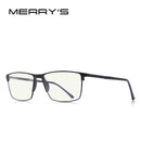 MERRYS DESIGN Männer Anti Blue Ray Light Blocking Brille UV400 Brille für Computer Titanlegierung Brille S2170FLG