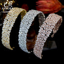 ASNORA New CZ Diademe und Kronen für Frauen Prinzessin Crown Halo Stirnband, Damen Tiara, Hochzeit Haarschmuck Braut