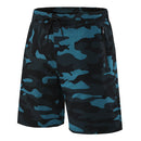Herren-Shorts Fitness-Shorts Laufsport Herren-Fitness-Shorts Camouflage Sport-Shorts mit Reißverschlusstasche
