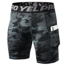 Hot Men Quick Dry Short Running Leggings Mens Compression Running Tights Gym Fitness Sport Shorts Leggings Male Underwear