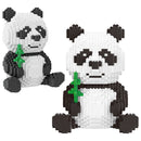 3689 stücke DIY Zusammenbaubare Panda Mini Blöcke Pädagogisches Tierspielzeug für Kinder Bausteine ​​​​Modell Bricks